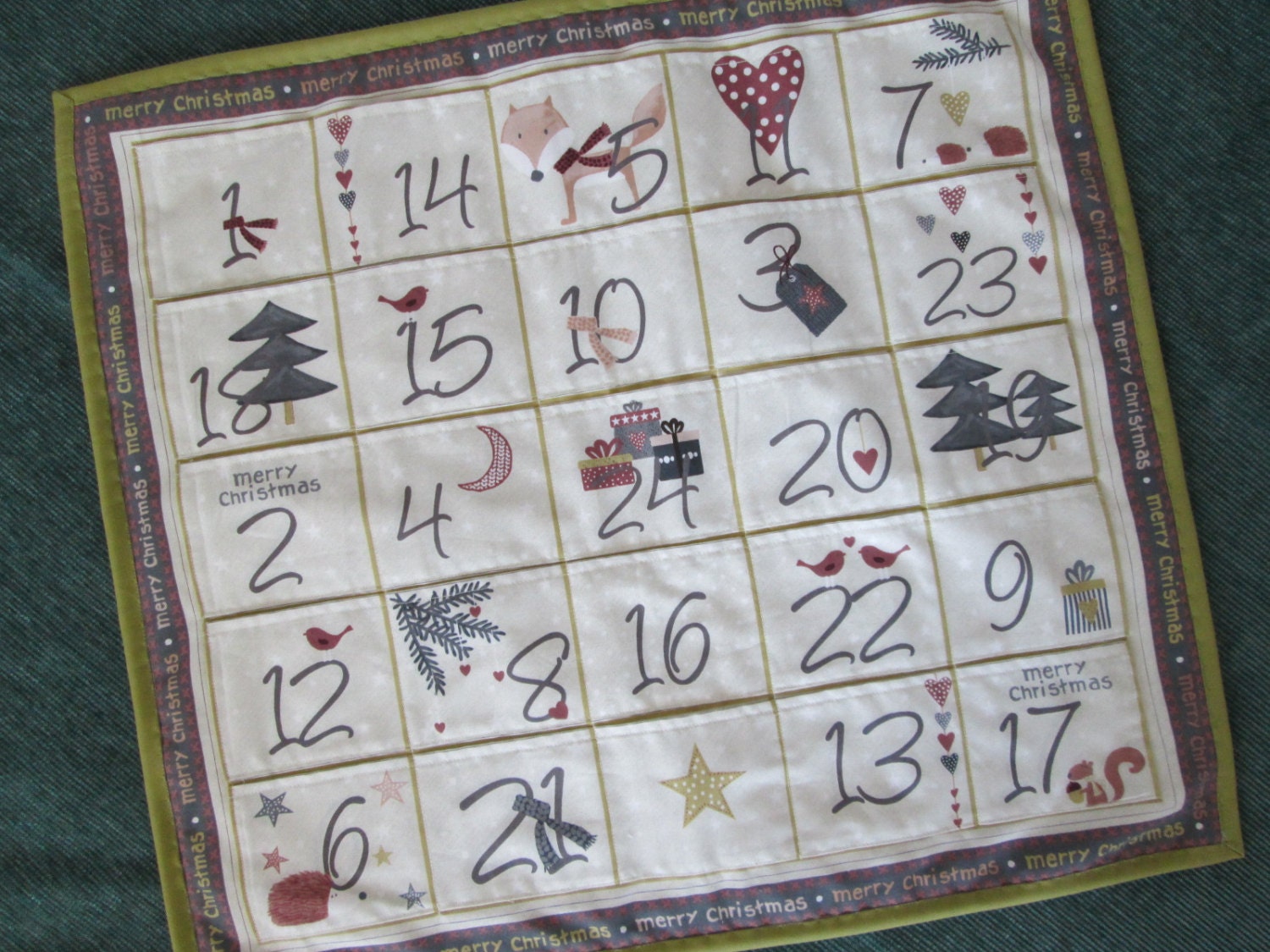 Scandinavian Advent Calendar by Stof Fox Christmas