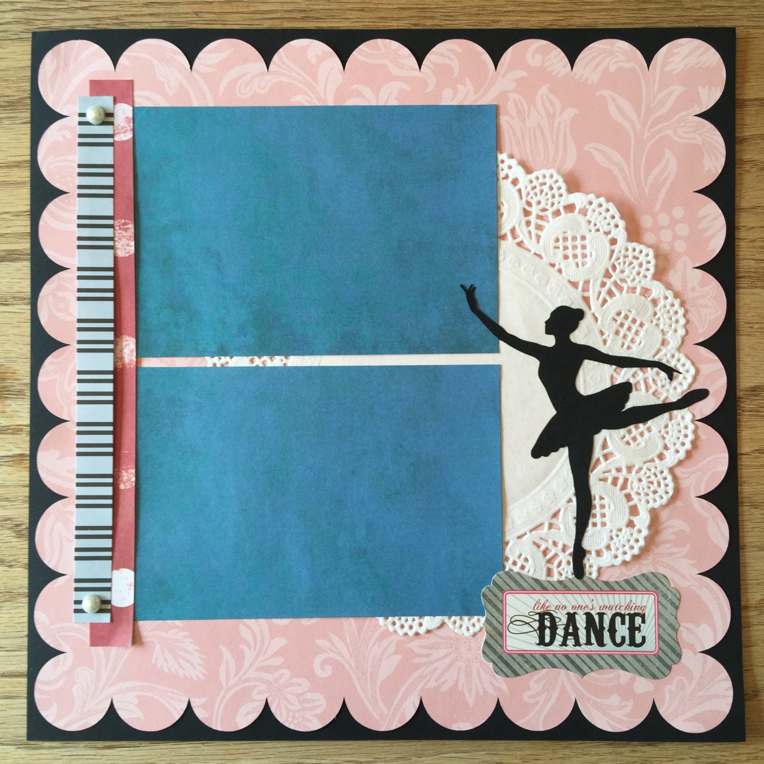 Ballet Recital Scrapbook Page Premade Dance Scrapbook Page