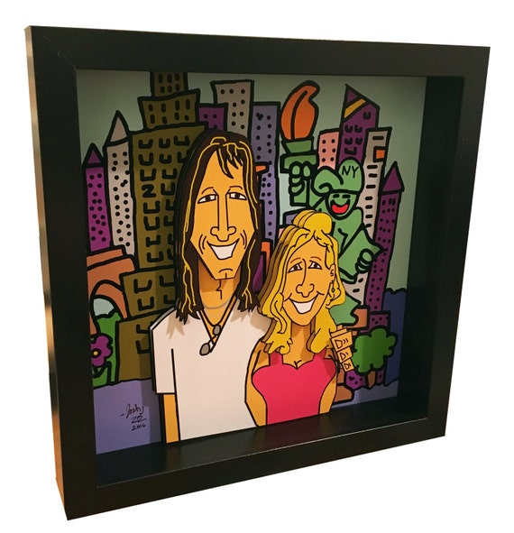 ... Wedding Gift Custom Wedding Gift Custom Art Engagement Gift 3D Pop Art