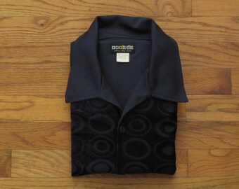 mens vintage BC Ethic cut velour shirt
