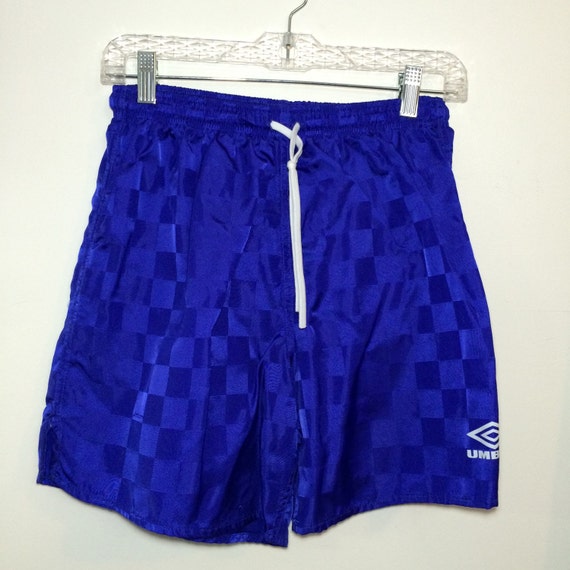 Vintage 90s Umbro Soccer Shorts // Blue by BeatificVintage