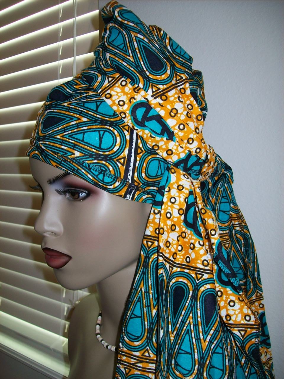 African head wrap fabric Head Scarf Fabric Extra Long/ DIY