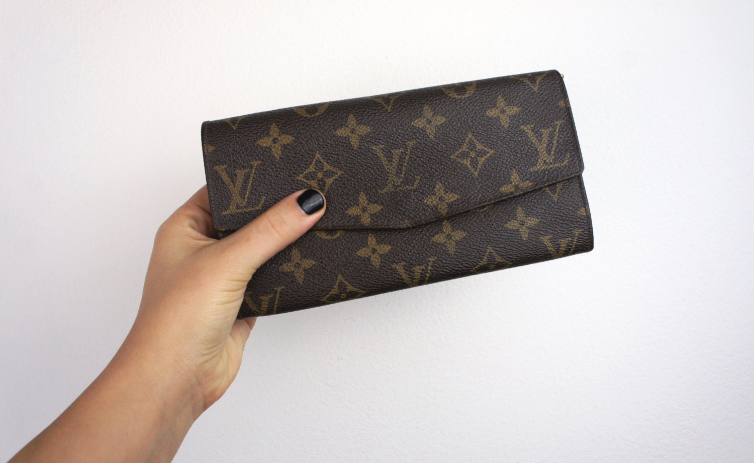 Vintage Louis Vuitton Wallet Brown Monogrammed Canvas with