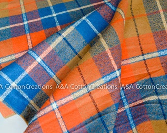 Adventure Mammoth Flannel Fabric, Plaid Flannel, Plaid, Apparel fabric, Fabric by Yards, Robert Kaufman Fabrics Choose size and quantity