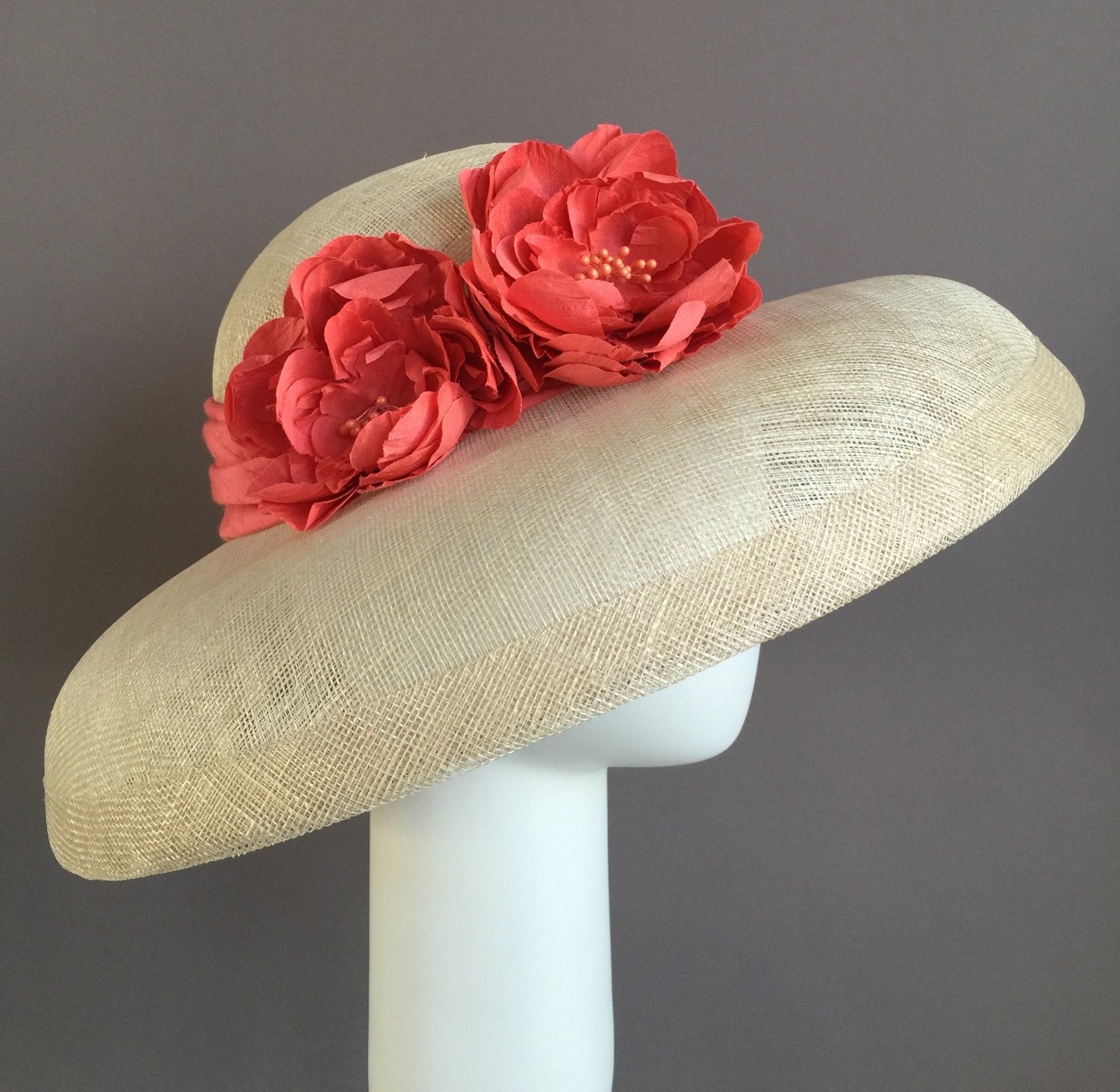 Cream hat Kentucky Derby Hat mother of bride hat women hat