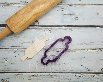 Rolling Pin Cookie Cutter or Fondant Cutter and Clay Cutter