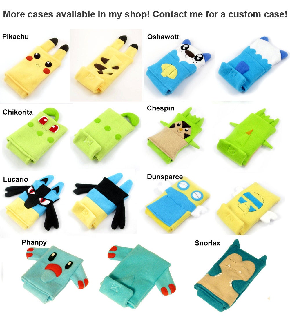 3ds XL Case / Custom Size Pokemon pouch carrying case new 3ds