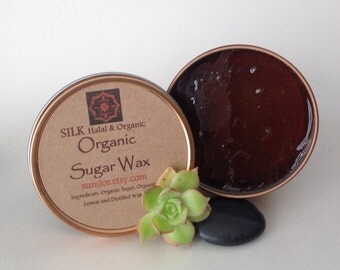 SILK Organic Eco-Friendly Sugar Wax/Sugar Paste Hair Removal No Strips needed 8oz