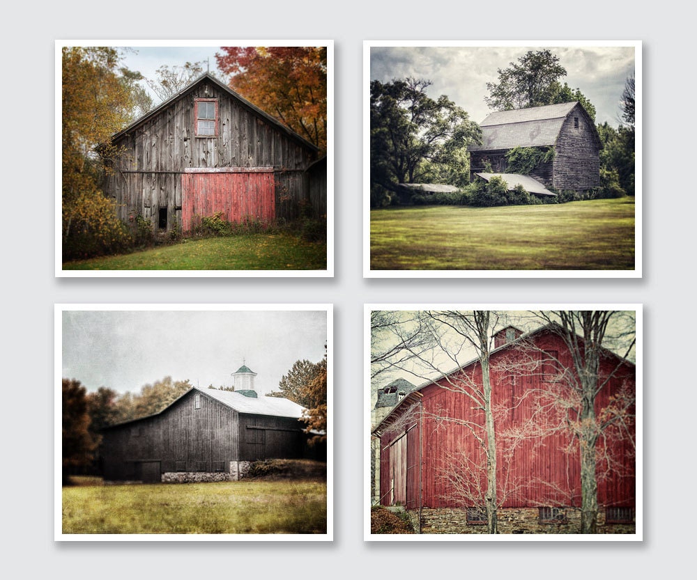 Farmhouse Decor Rustic Print or Canvas Art Barn Photography