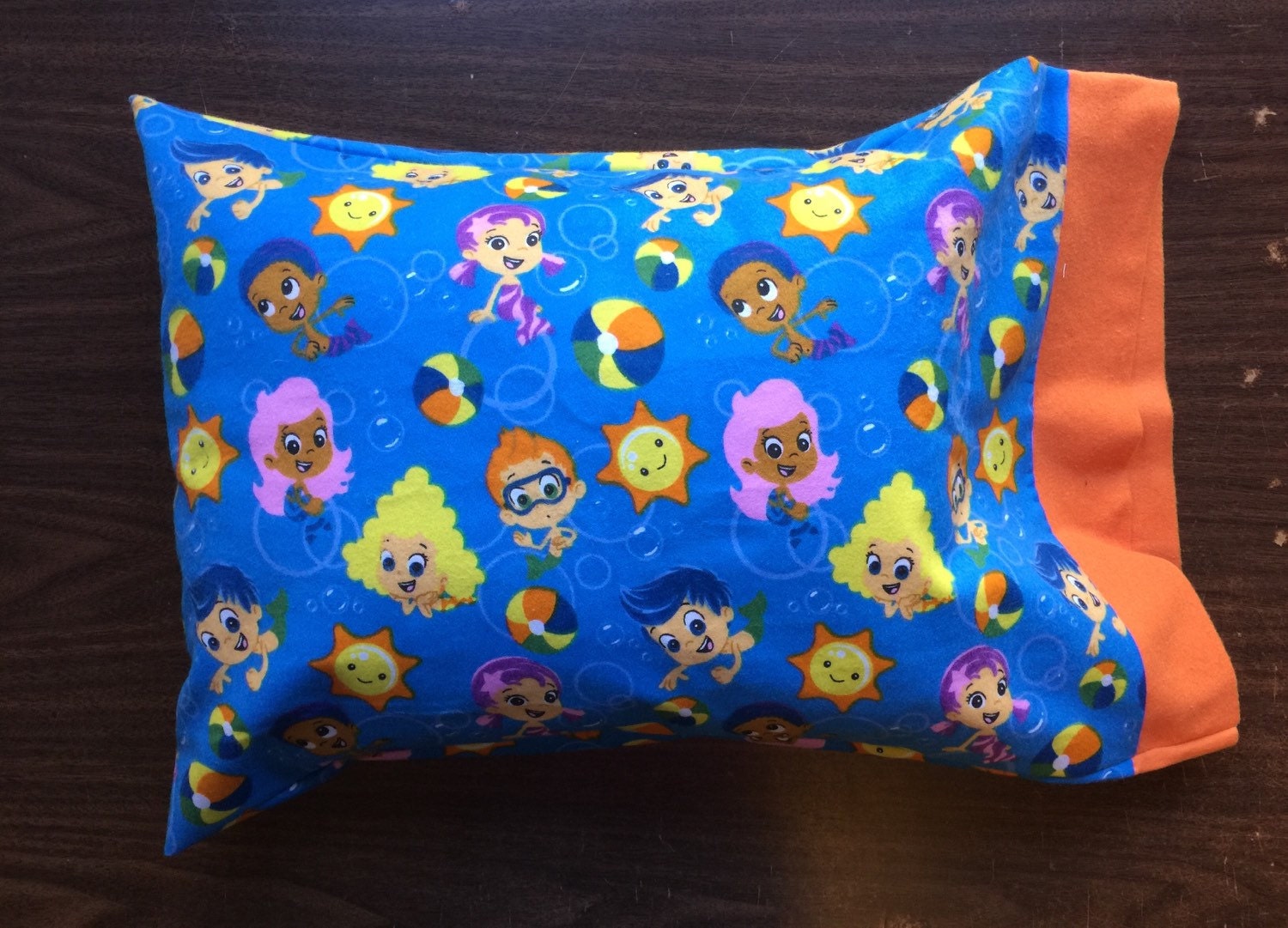 Bubble Guppies pillow Case/ Toddler pillow case in by crystalskye