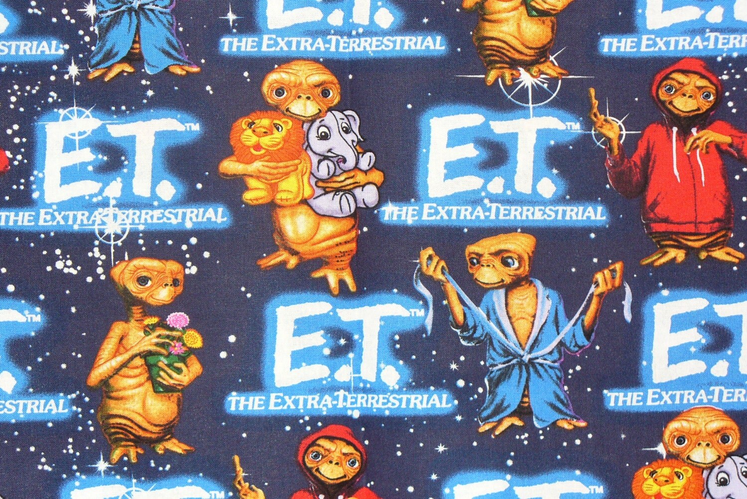 E.T. Fabric E.T. with Animals E.T. the Alien Phone Home