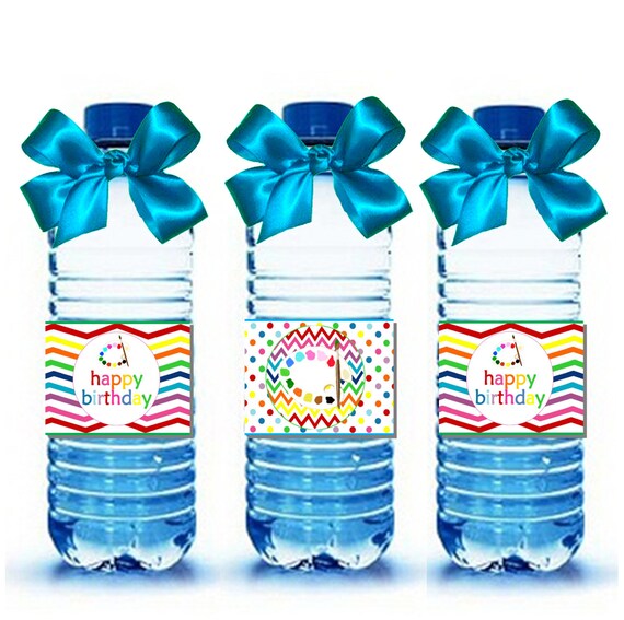 PAINTING Party DRINK WRAPS ~ Personalized Printable Download Il_570xn