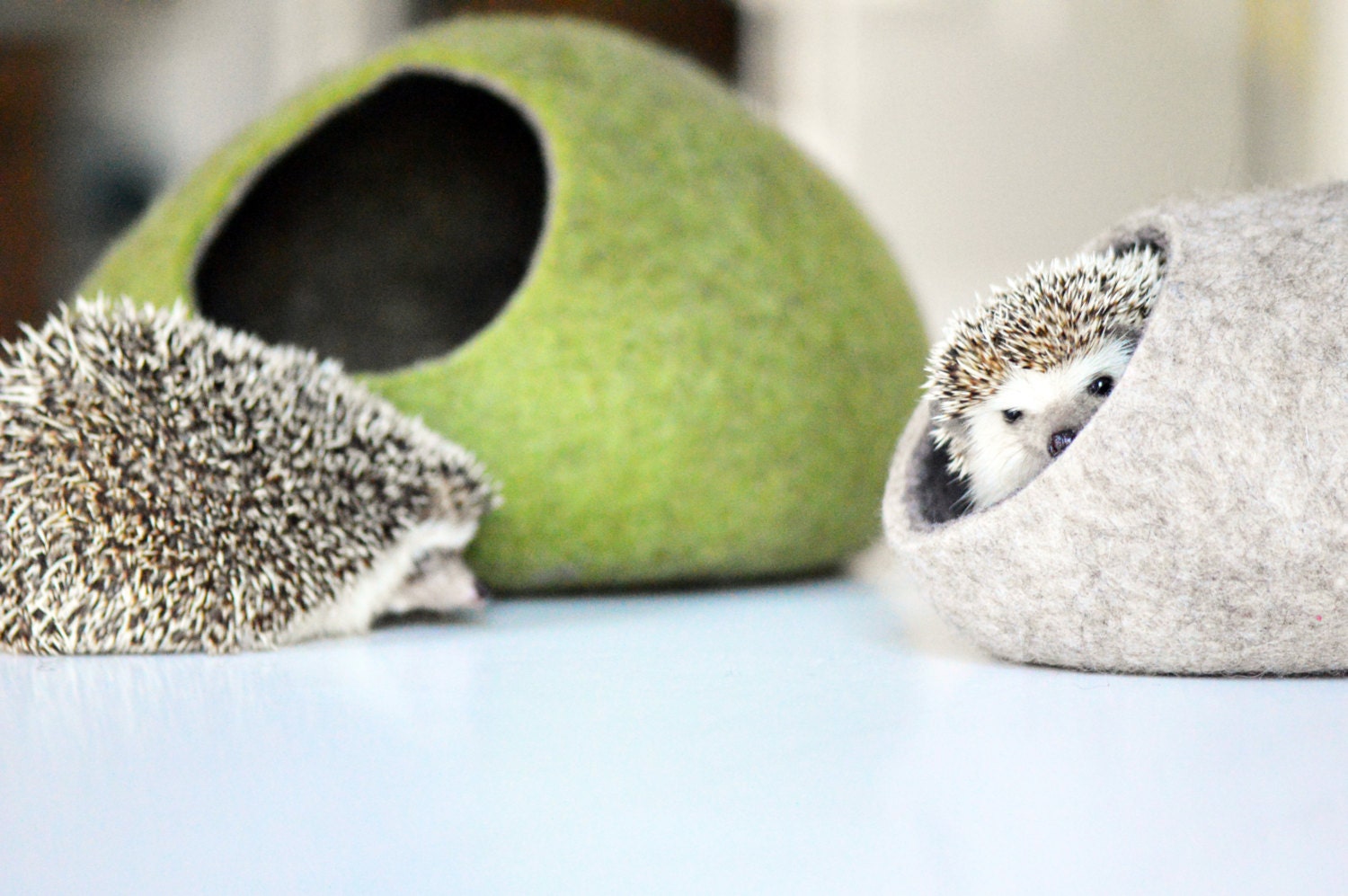 Hedgehog bed / small animal cave / small pet bed / felted pet