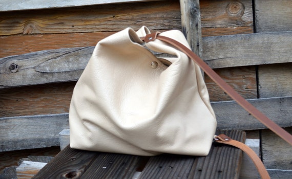 Leather Shoulder Bag- The  Hobo- Ready to Ship