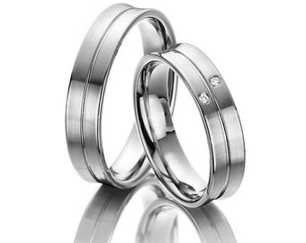 ON SALE Matching Wedding Bands His and Hers by FirstClassJewelry