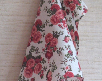 Linen Cotton Dish Towels Rose Flowers Tea Towels