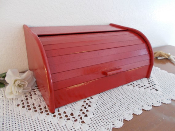 red bread box rustic shabby chic distressed wood storage red bread box rustic shabby chic distressed wood storage