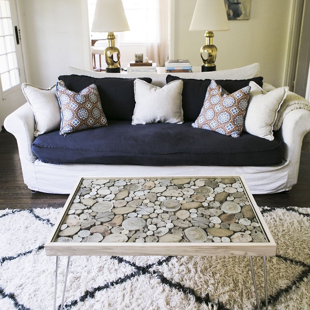 Coffee Table Driftwood End Grain Living Room Furniture