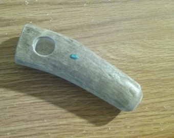 Antler Bone Pipe - Travel Pipe - Pocket Pipe - Personal Pipe - Tribal - Made in the USA - Elusive Wolf