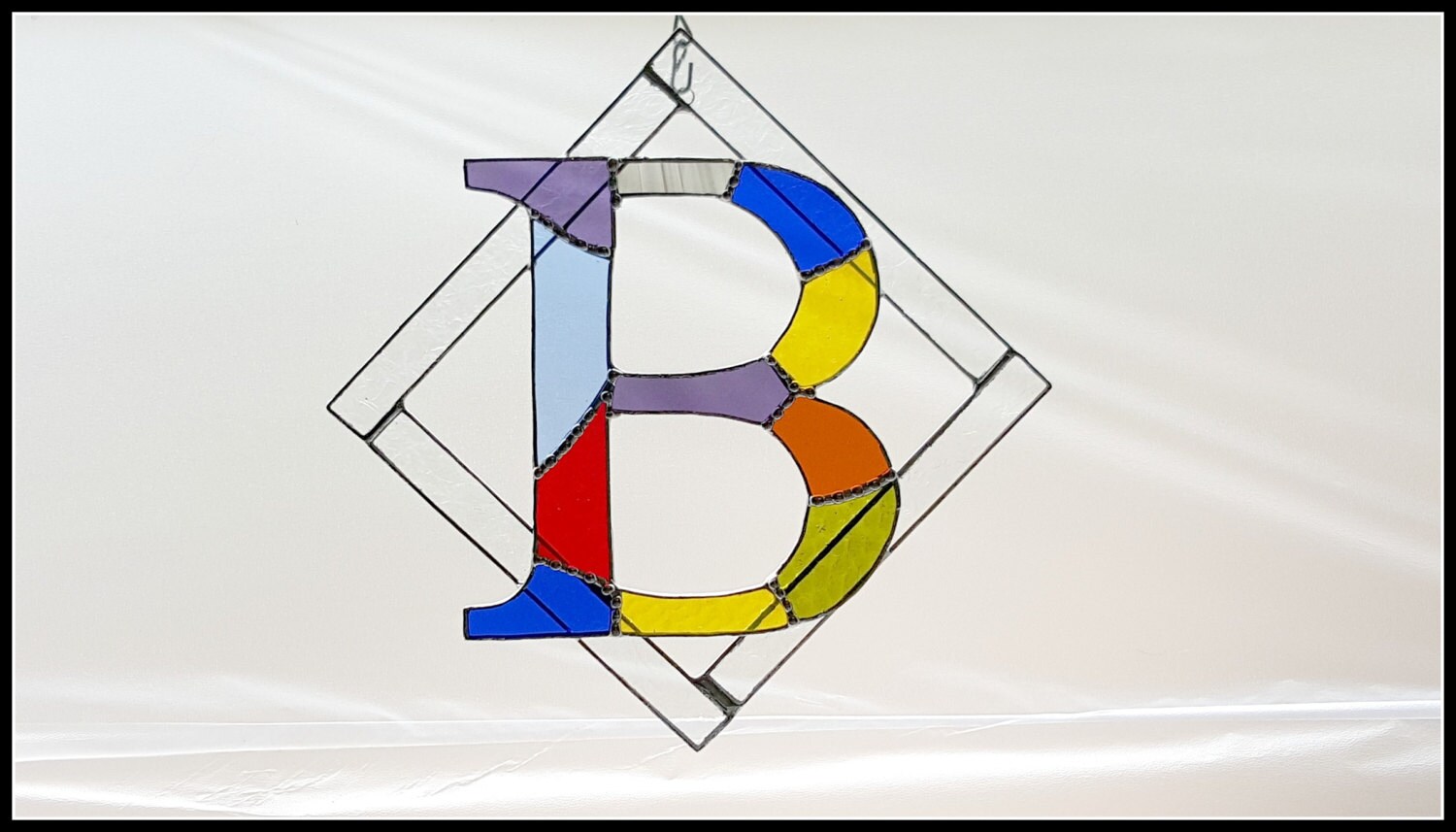 Stained Glass Initial Letter B By Jpglass On Etsy