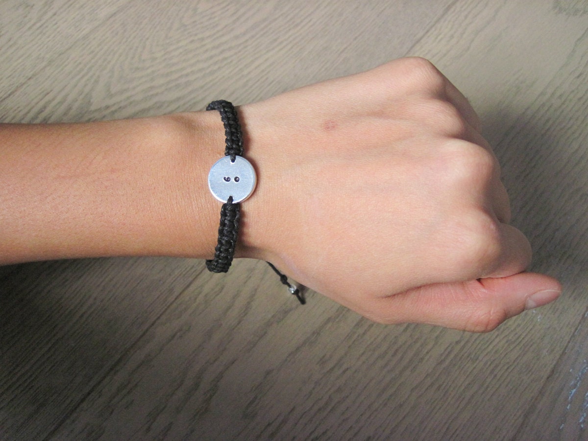 Semicolon Bracelet Semicolon Jewelry Gift for Friend by AuraHemp