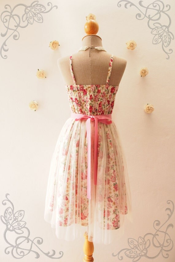 FAIRY ROMANCE Tutu Dress Floral Dress Floral Bridesmaid
