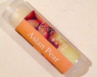 Asian Pear Lip Balm, Natural Beeswax Chapstick from Lee the Organic Beekeeper