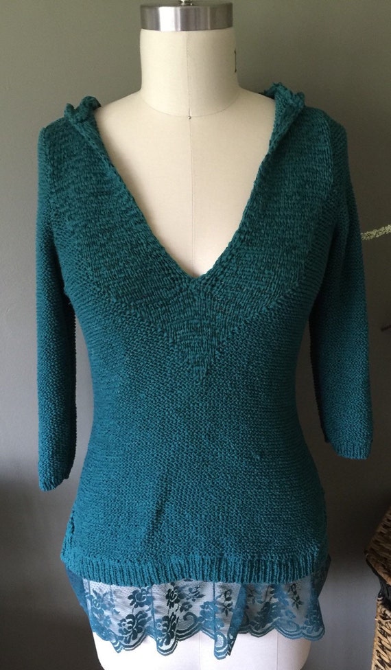 Cute Boho Reconstructed Women's Teal green by cindyrepec on Etsy