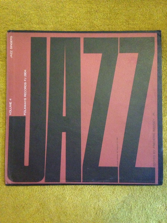 Jazz volume 4 Folkways Records FJ 2804 Vinyl LP Jazz Singers