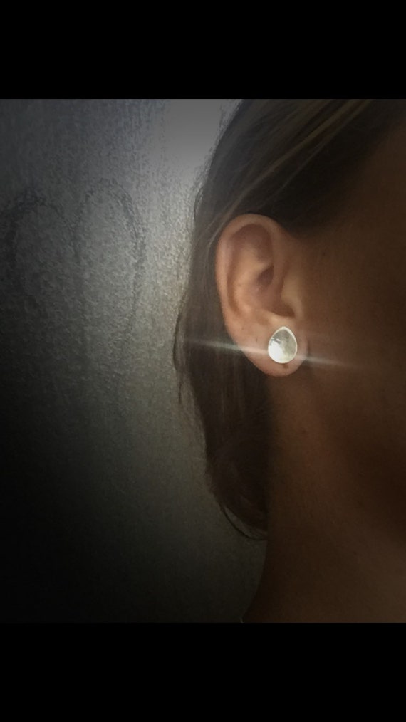 Teardrop Gauges Silver Gauges Teardrop Plugs by SweetMantra