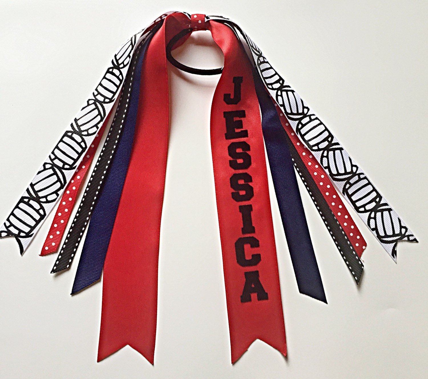 Custom Volleyball Bow Volleyball Hair Ribbons Custom Sport