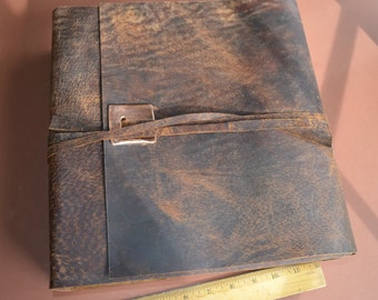 Custom Order Distressed Leather Journal Large Handmade Journal (494)