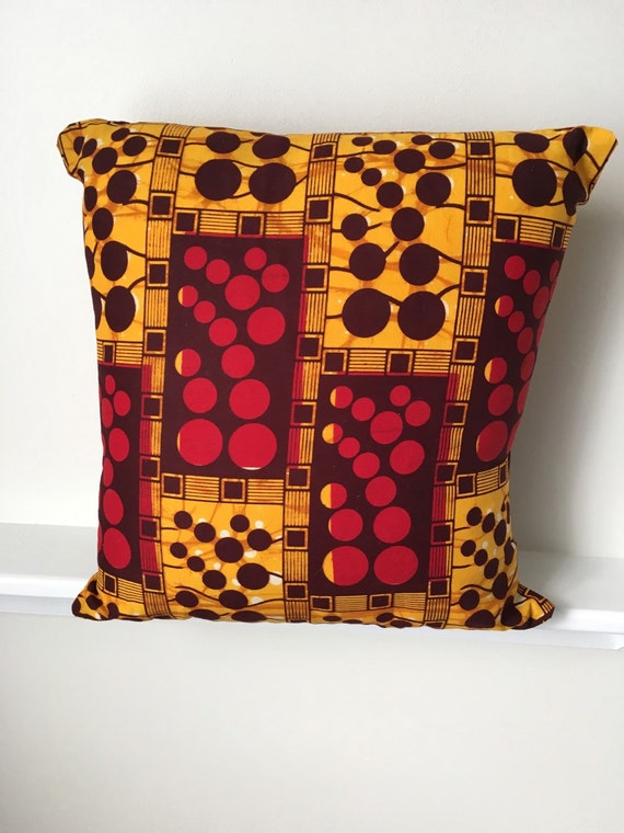 Items similar to African Print Throw Pillow Cover on Etsy