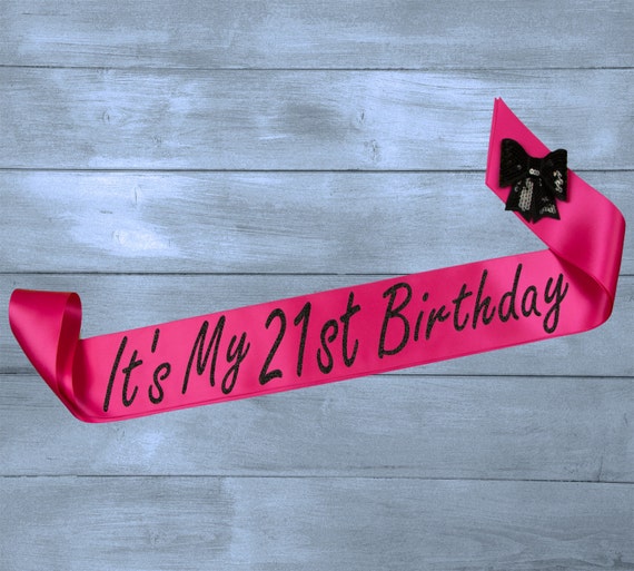 21st Birthday Sash Birthday Sash 21st Birthday by EyesOfDisguise