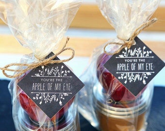 Caramel Apple Favors (Set of 25); Fall Wedding Favors; Personalized Wedding Favors, Fall Wedding Decorations