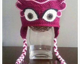 PJ Masks Inspired Owlette Crochet Hat Pattern