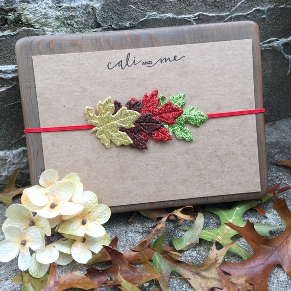 Items similar to Autumn Leaves Headband. Infant Headband. Fall Headband