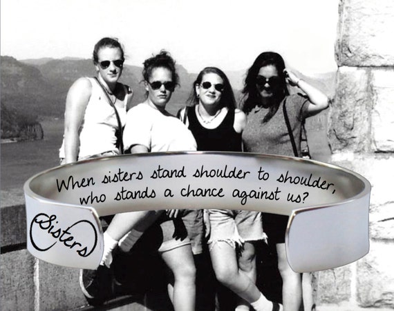 Sister Gifts | Sister Gift | Sister Present | Sisters Jewelry | When Sisters Stand... Custom Personalized Bracelet Korena Loves