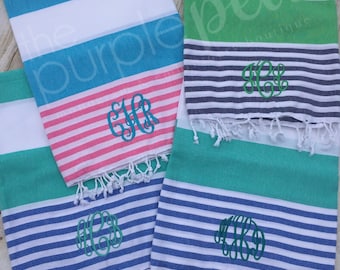 Turkish Towel-Monogrammed, Monogrammed Towel, Beach Towel, Graduation 2017