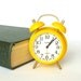 Twin Bell Yellow Alarm Clock 11 Jewels. Soviet Vintage Alarm Clock SLAVA NOS. Mint Condition Clock. Home Decor. Gift For Him. Gift for her.