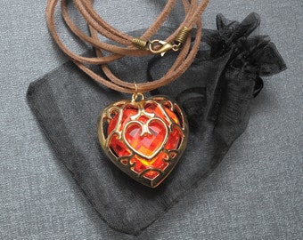 Legend of Zelda necklace – Skyward Sword heart container – Link cosplay jewelry / jewellery