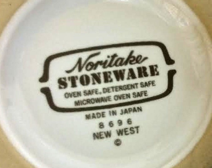 Noritake Stoneware NEW WEST Coffee Cups #8696 Japan