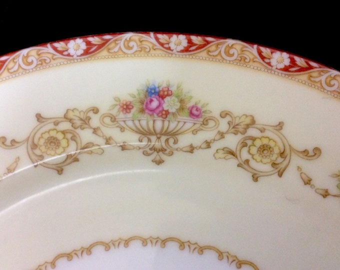 Vintage Noritake China Porcelain Dinner Plate in the Clareta Pattern 10 Inches