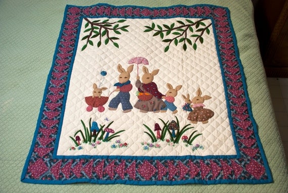 Rabbit Baby Quilt