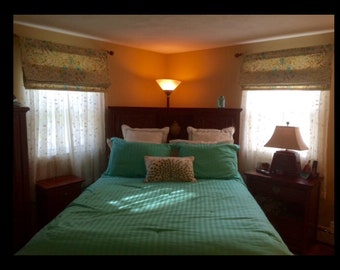 Custom Roman Shades With Rod Pocket, Unique Window Treatment, Blackout Shade Available, Custom Curtains, Blackout Curtains