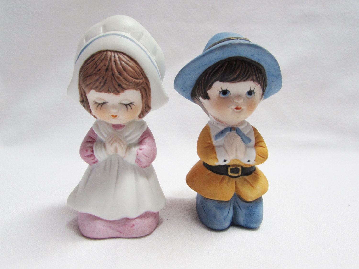 miniature pilgrim figurines