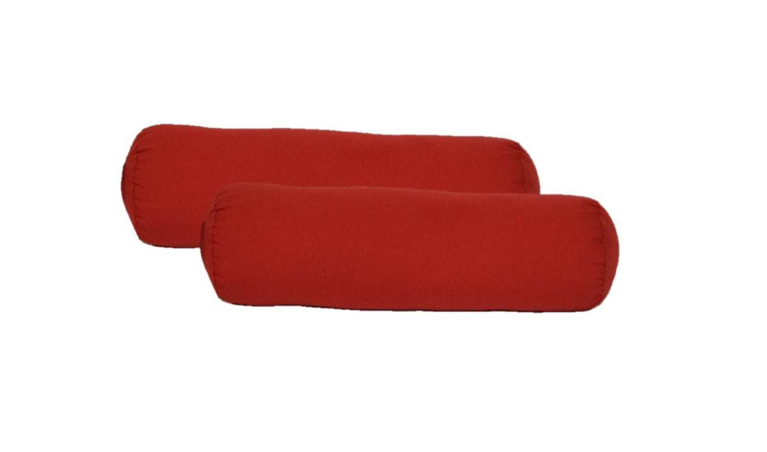 SET OF 2 Indoor / Outdoor Decorative Bolster Neckroll Pillows