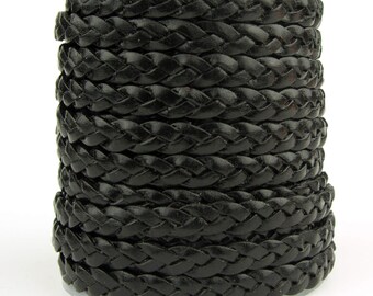 Items similar to Leather Braid Headband Double Strand - 1/3