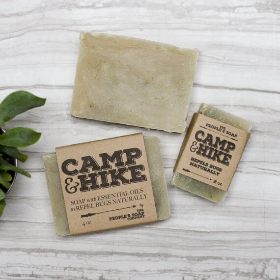 Camping and Hiking Soap Repels Mosquitoes and by PeoplesSoap