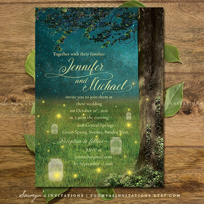 Enchanted Forest Themed Wedding Invitations 3